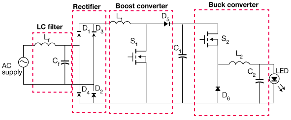  Dual Stage LED Driver Circuit