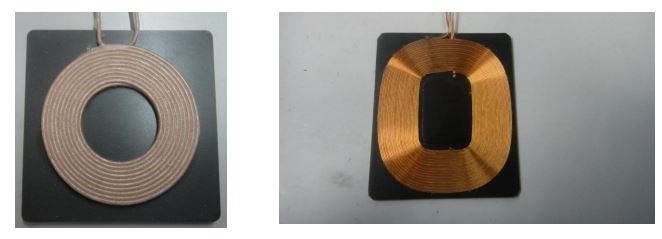 Wireless charging coils