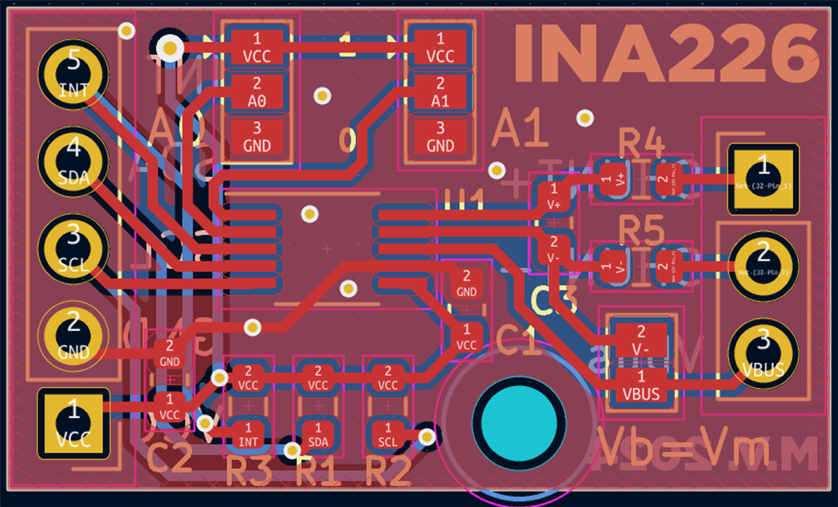 INA226 breakout board layout