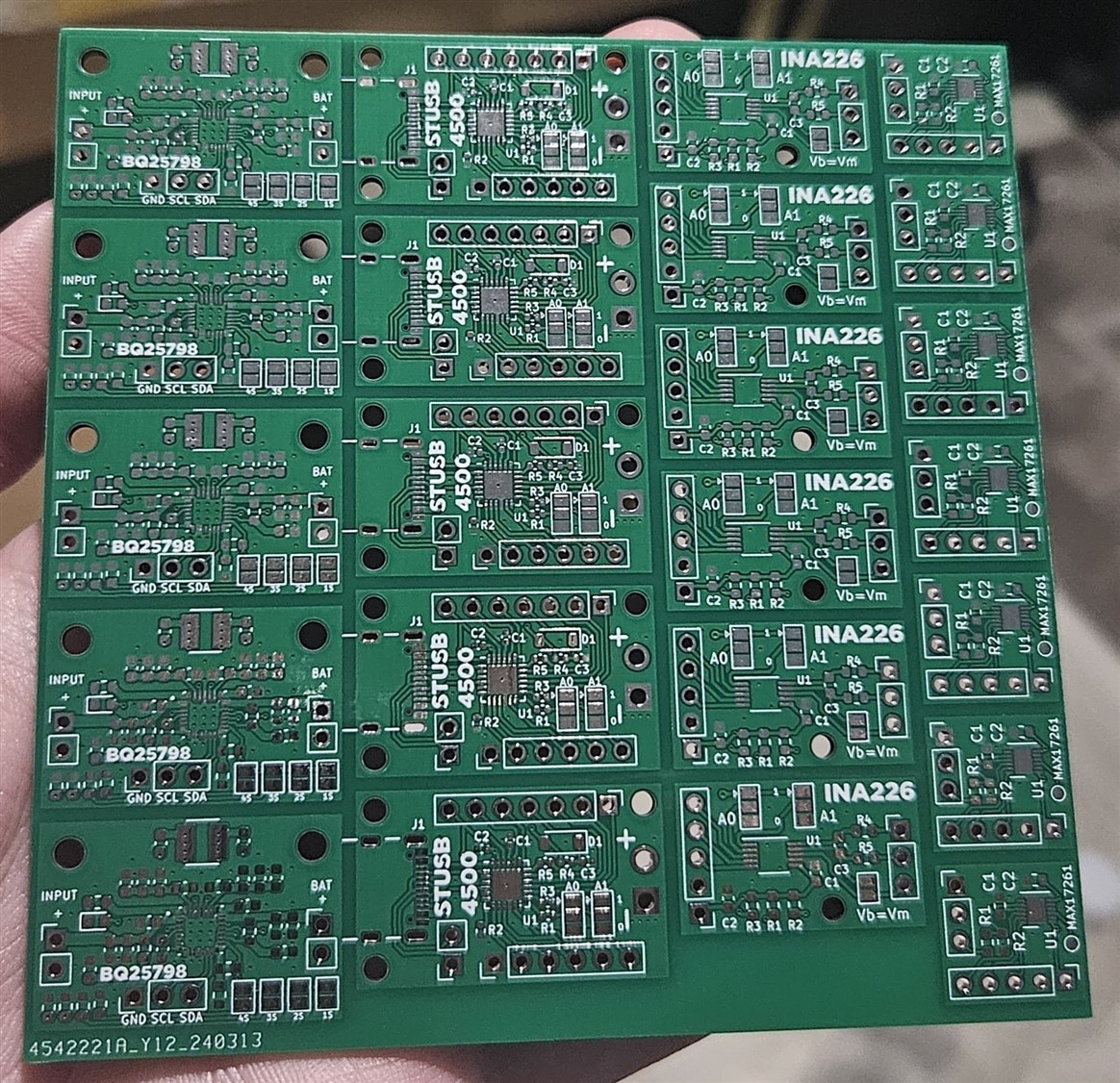 Manufactured PCBs