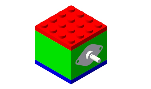 motor in a toy building block