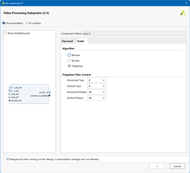 Video Processing Subsystem. Scaler Configuration 2