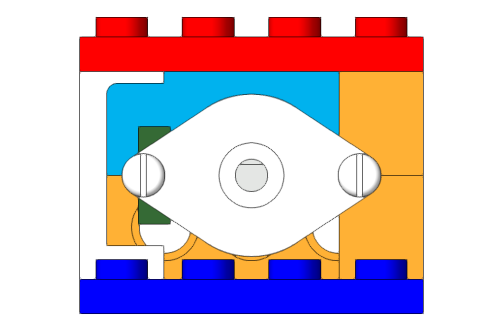 front view showing good clearance around PCB