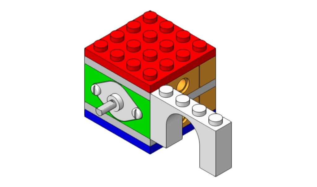 arch 1x4x2 next to motor brick