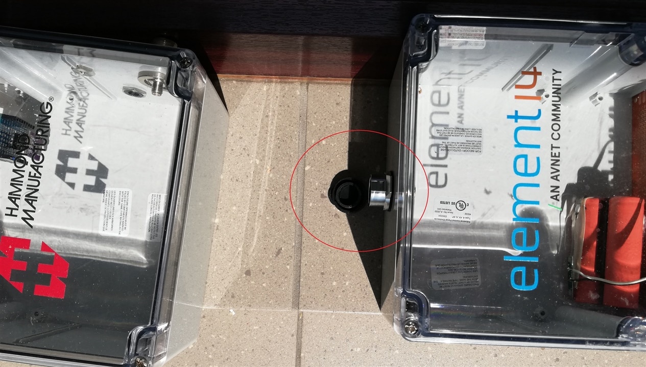 opened cap at replacement connector