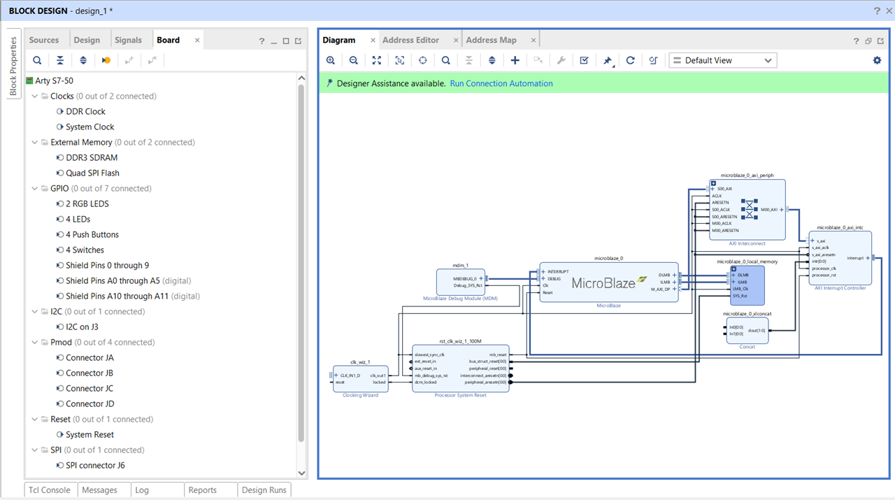 Implementing Microblaze based Microcontroller on Arty S7-50 (7 Ways to ...