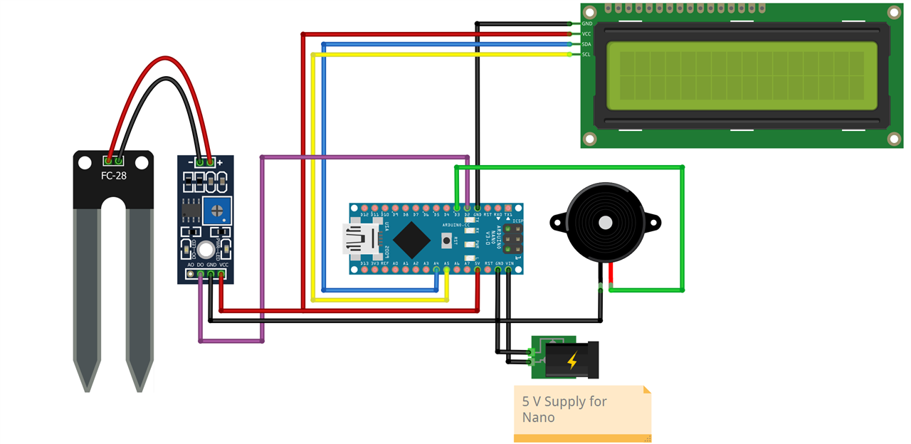 Soil sensor with Arduino Nano