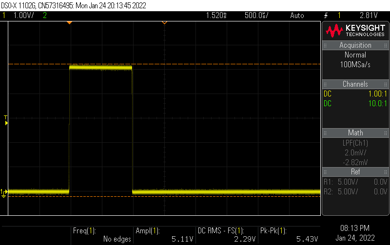 1 ms Pulse