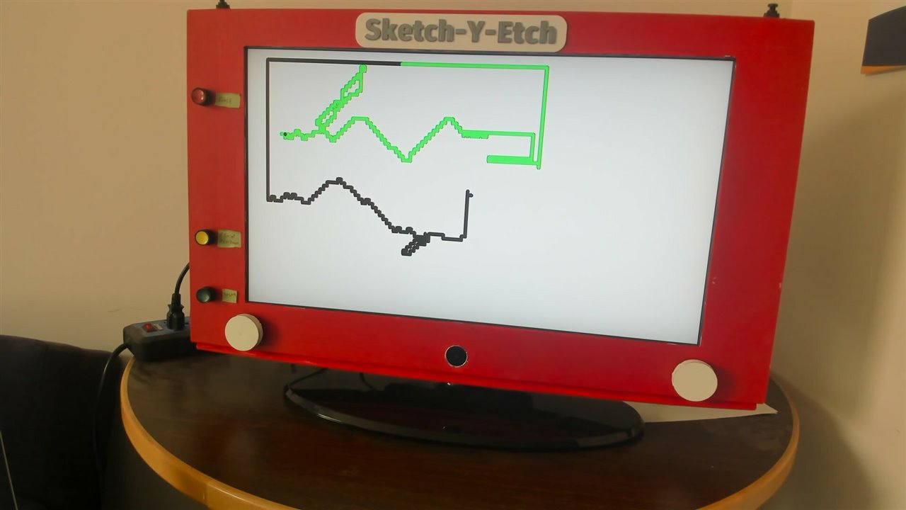 Sketch-Y-Etch residing at its new estate at the Bangor Makerspace