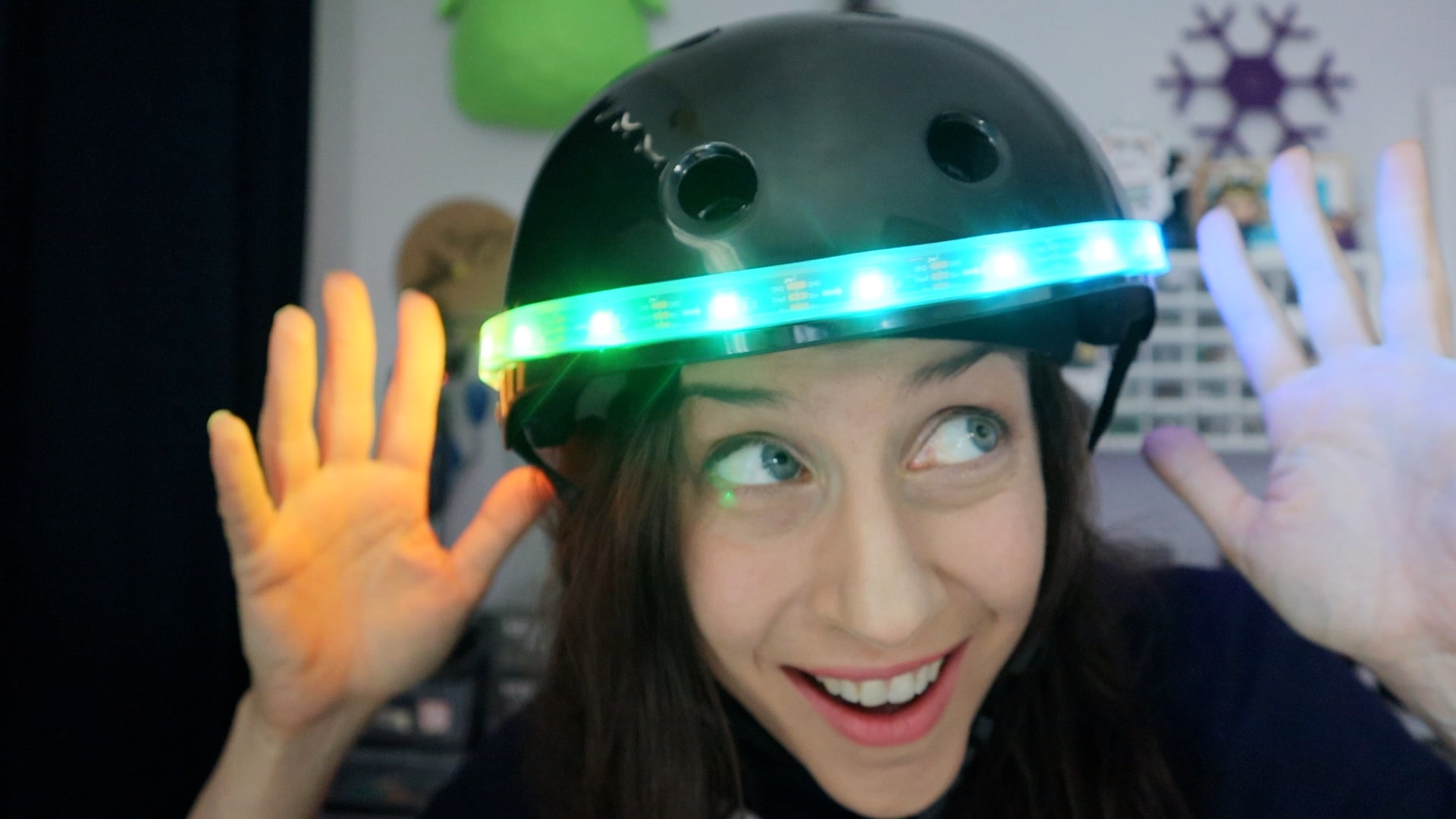 Natasha with LED Helmet