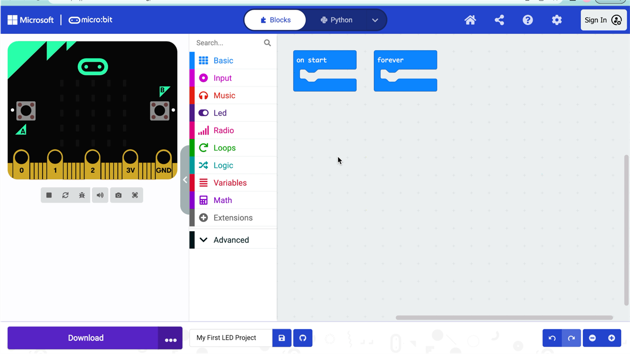 MakeCode for micro:bit