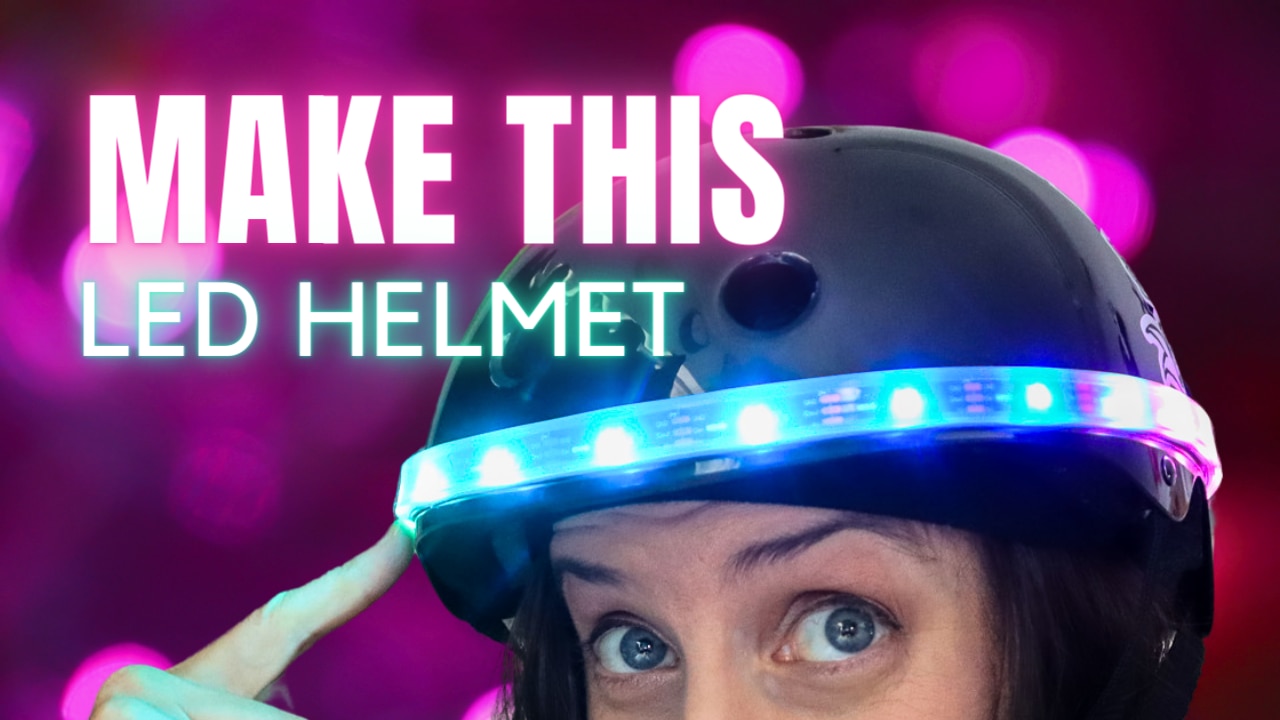 Make this LED NeoPixel Helmet