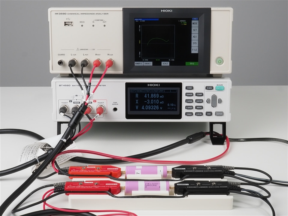 Instruments for EIS from HIOKI: IM3590 and BT4560