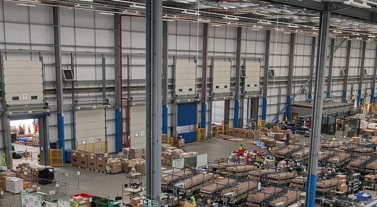 Warewhouse doors each the height of a delivery lorry
