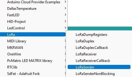 LoRa examples