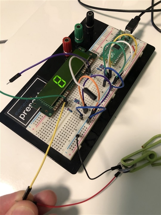 testing a clock display