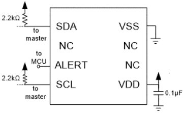 HS4001 I2C sample circuit