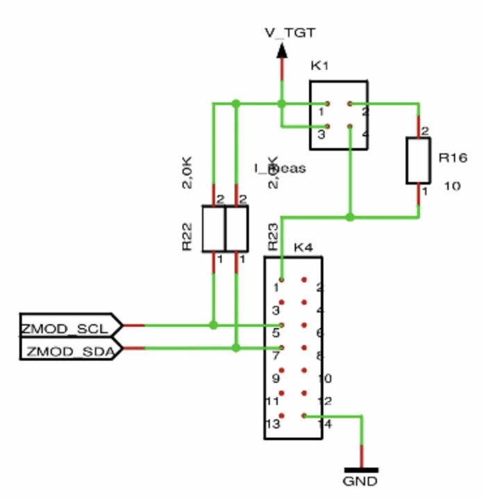 ZMOD4510 HiCom connector schematic