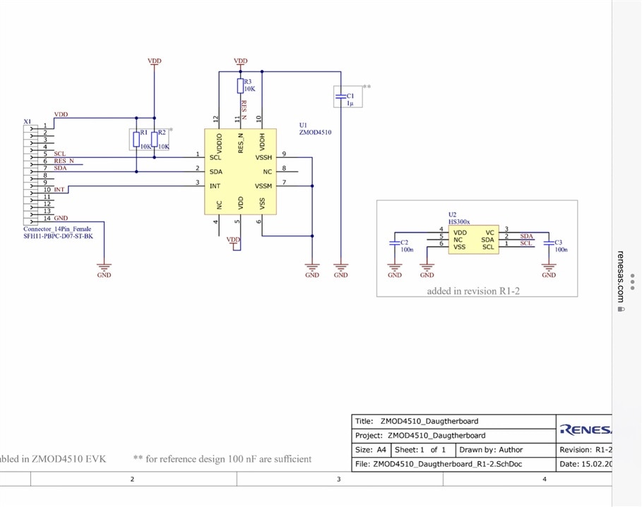 ZMOD4510 sensor schematic