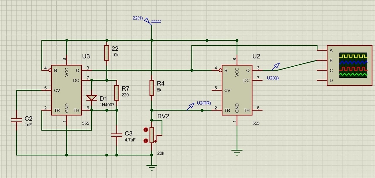 555 timer with a PWM applied on Reset Pin