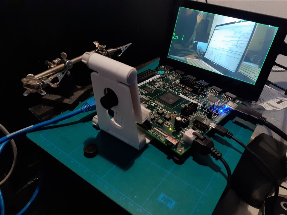 HUD Heads Up Display. Xilinx SP701 PCam 5C MIPI CSI HDMI