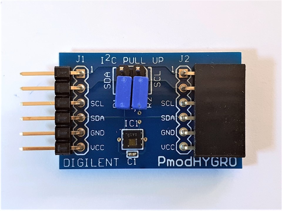 Digilent PmodHYGRO - Digital humidity sensor with an integrated temperature sensor