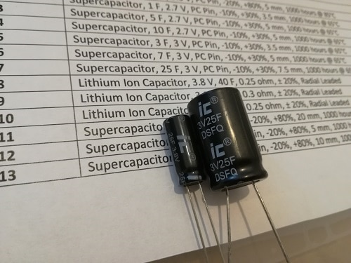 LIC/standard size comparison