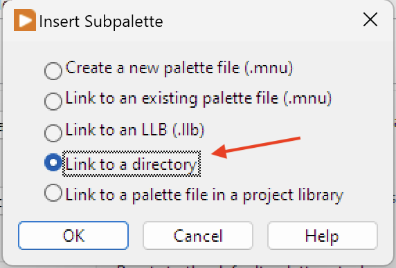 Image showing the next step, link to a directory