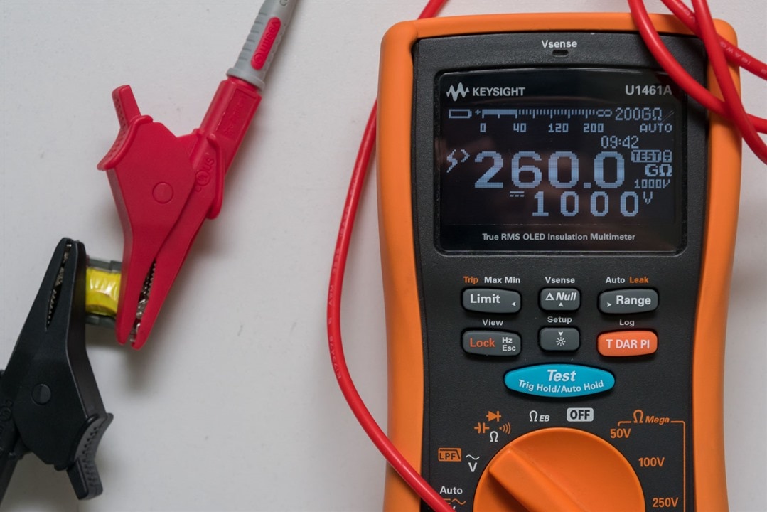 Insulation resistance test voltage deals for 400v