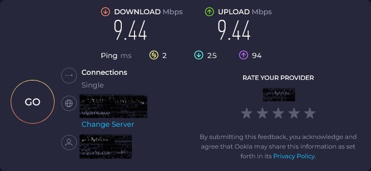 bandwidth test