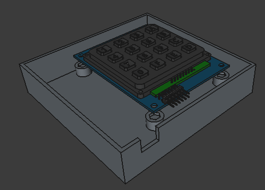EnclosureDesignBaseKeyPadFitting