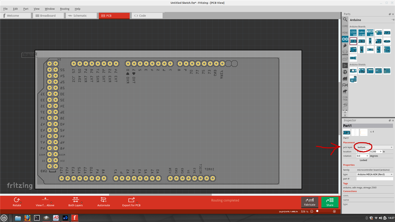 Reverse Footprint for Arduino Mega - element14 Community