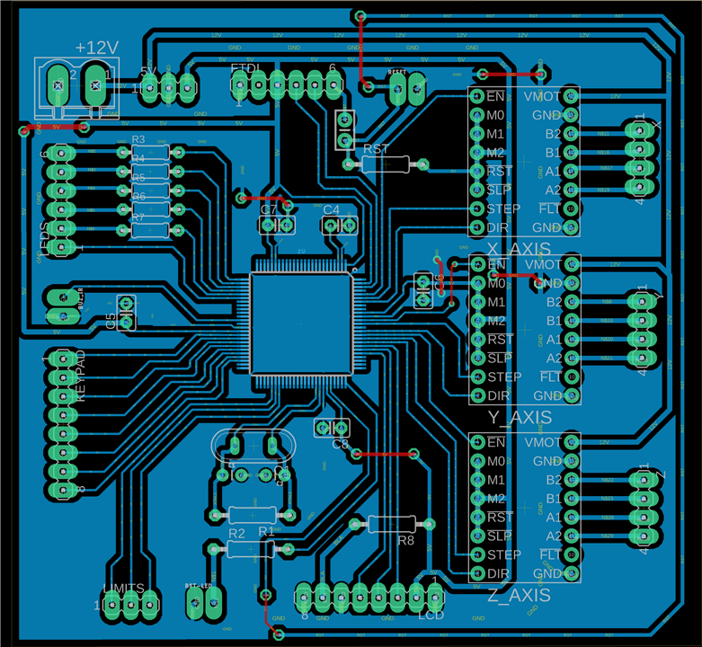 here is the design .there is no short between MC pins