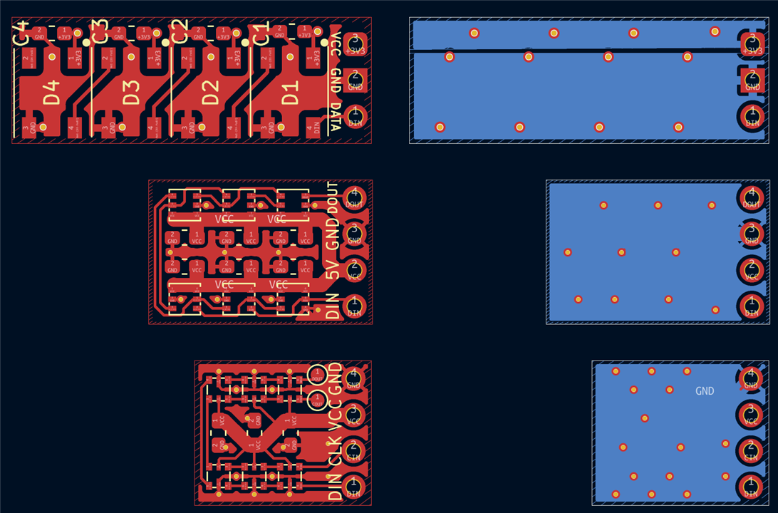 Kicad PCBs screenshot