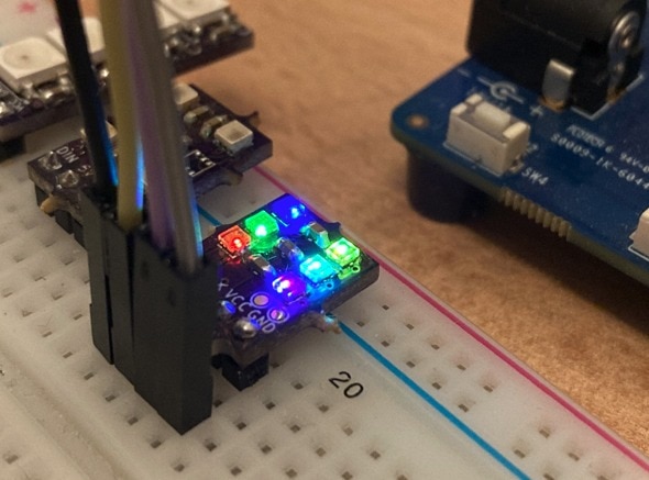 Running two wire LEDs