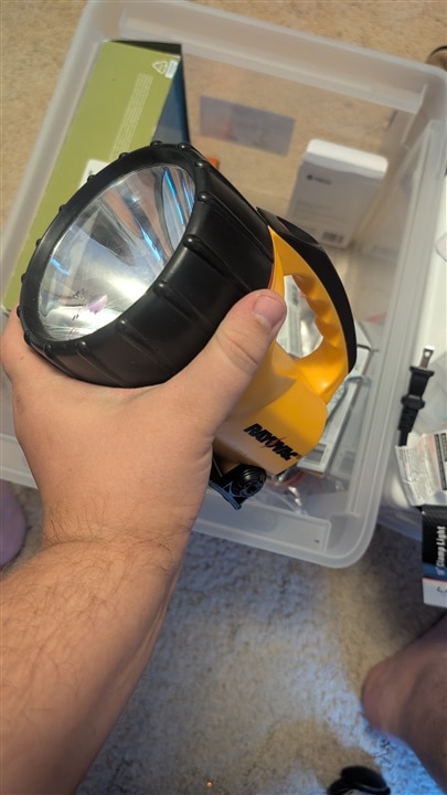 Large camp / shop flashlight from thrift store