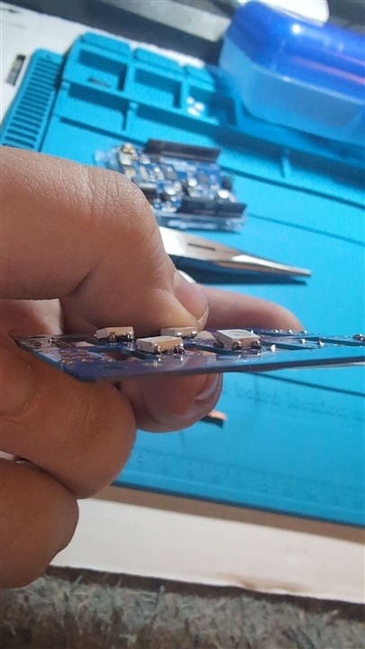 Sloppy soldering job