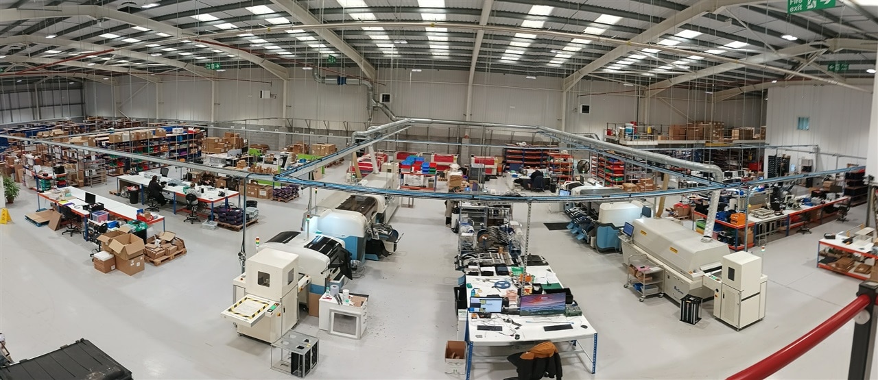 Panorama view of a small factory