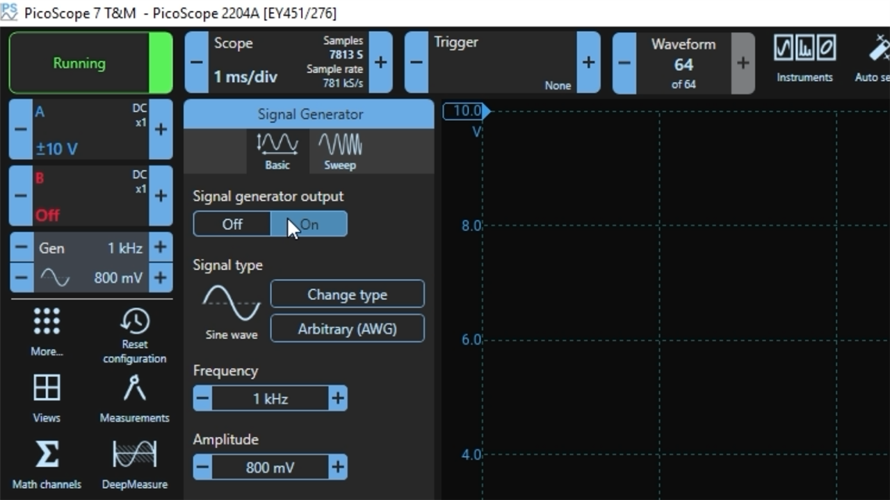 03 - awg 1khz setup