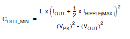 cout equation