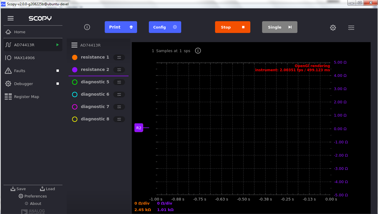 no graph lines using old firmware
