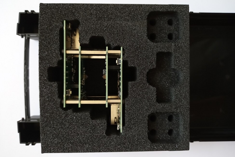 The kit inside foam filling