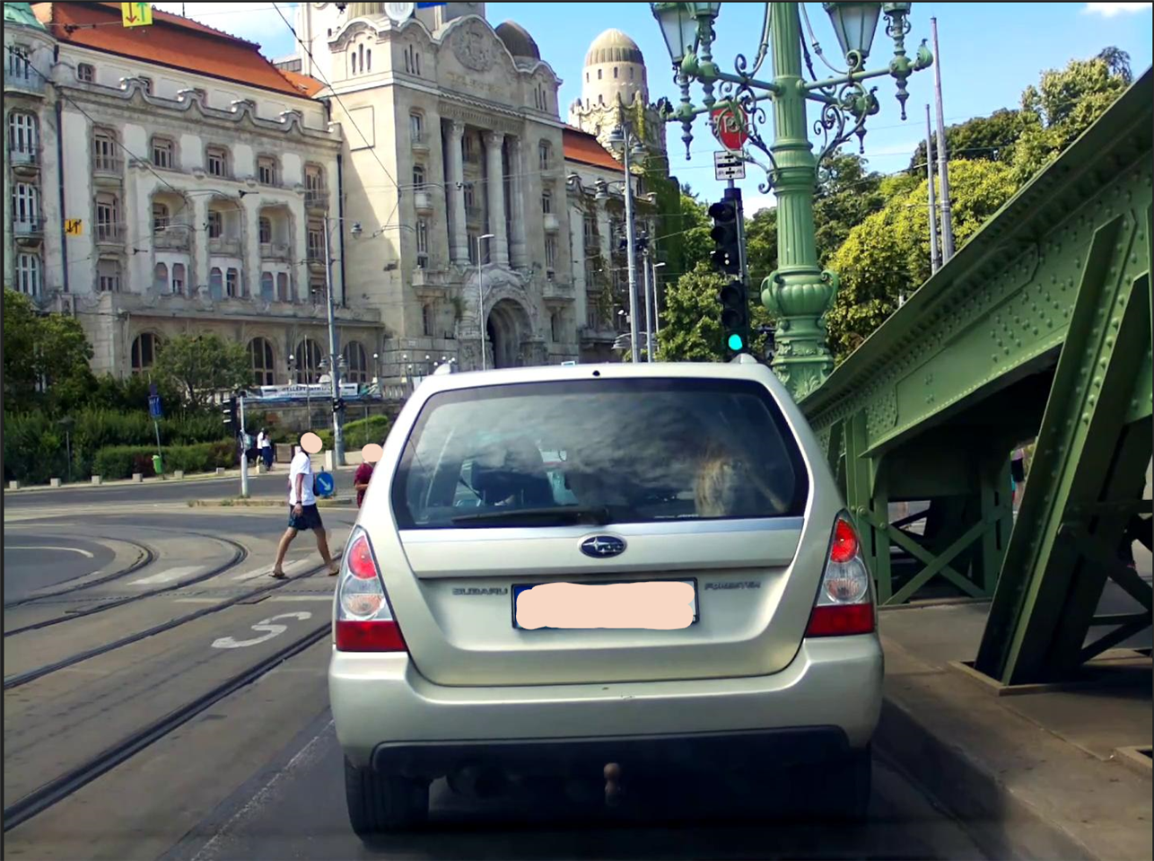 A test image from the dashcam