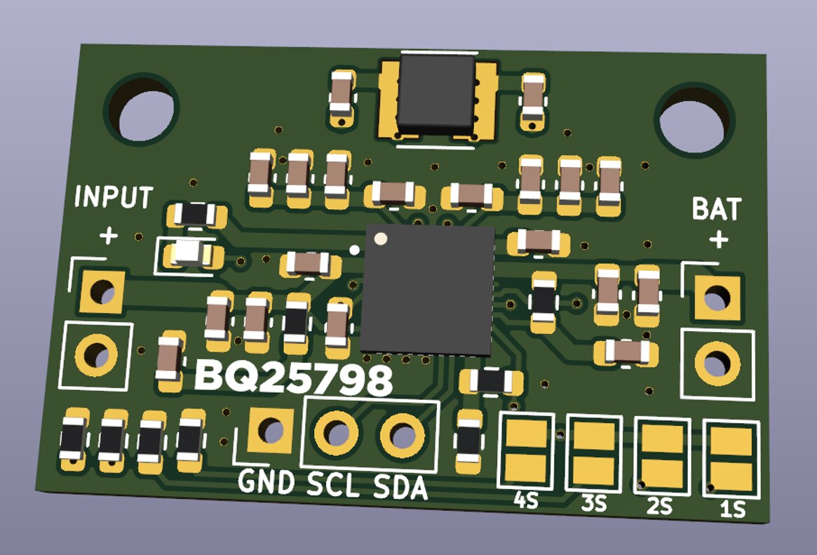 BQ25798 breakout board render