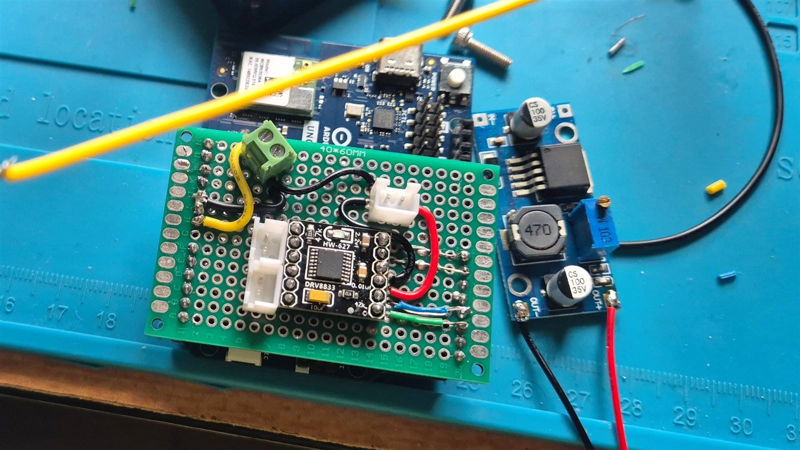 Custom Perfboard with the Buck Converter