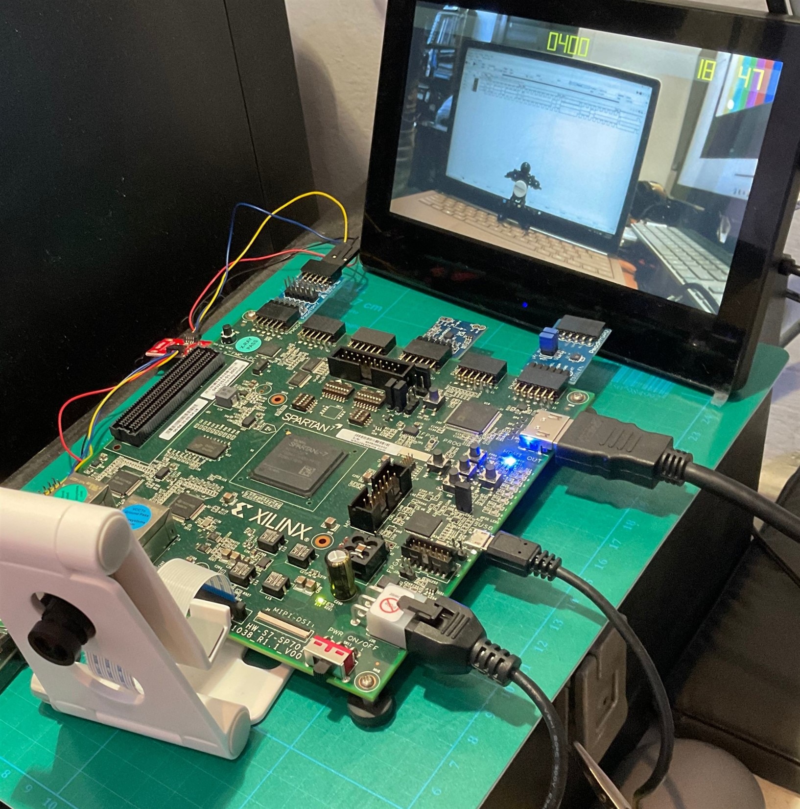 Environmental Monitor on the AMD SP701 Spartan 7 FPGA