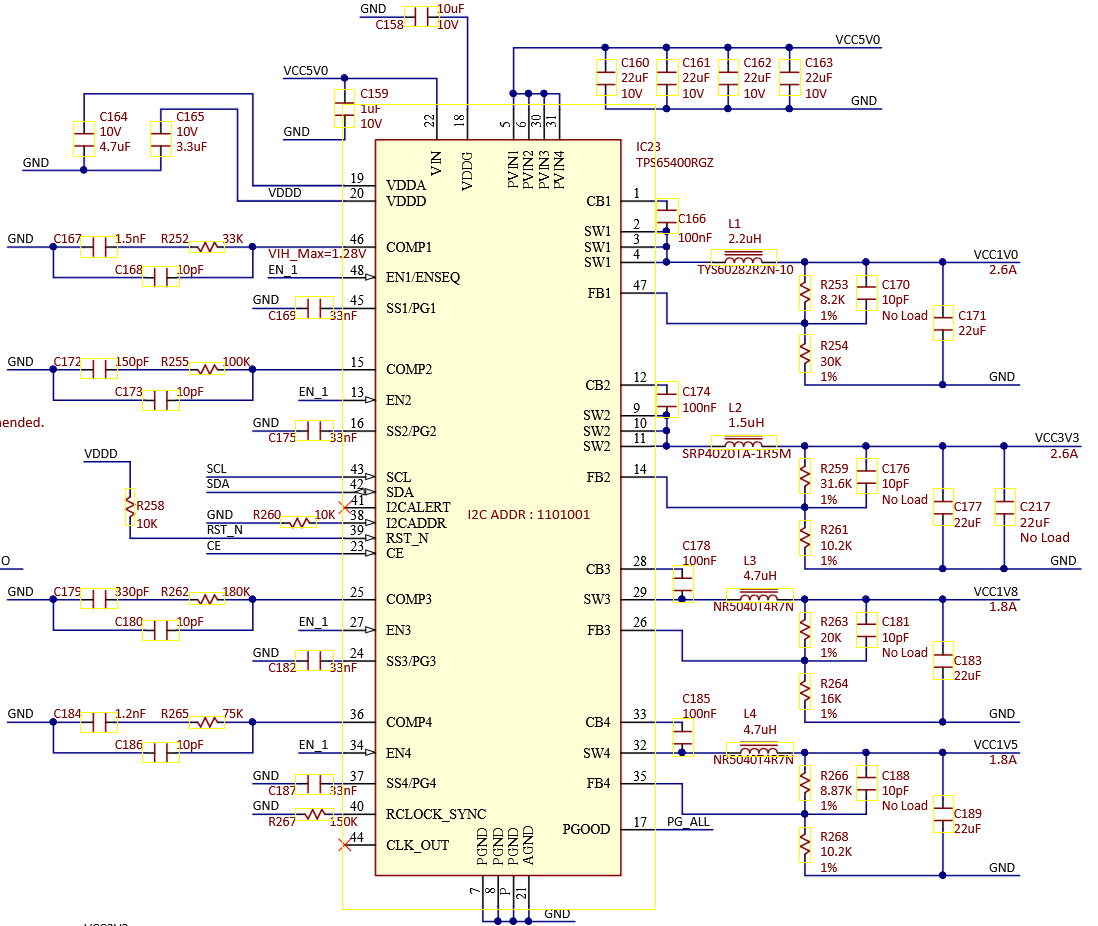 Schematic of PMIC