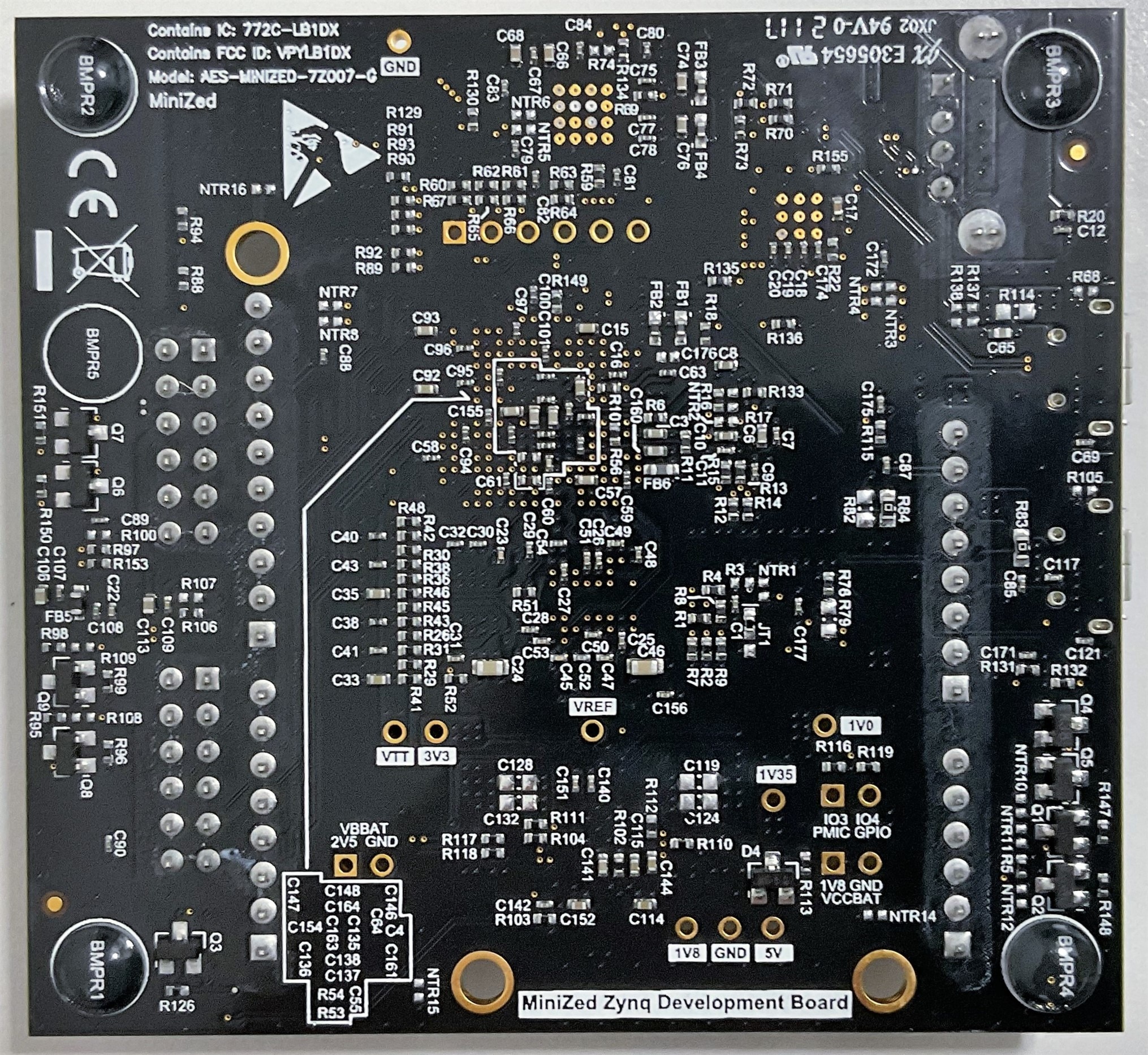 Avnet Minized Development Board  Rear