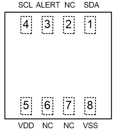 HS4001 I2C pins