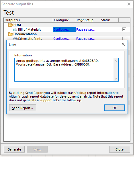 Cannot generate BOM - element14 Community
